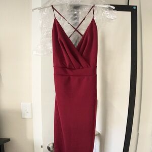 Burgundy dress